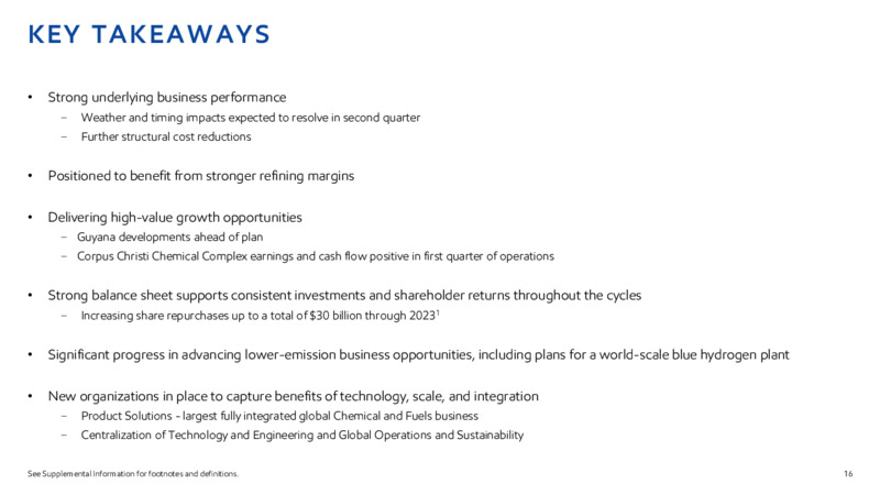 1Q 2022 Earnings Presentation – ExxonMobil – slide 15