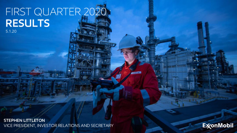1Q 2020 Earnings Results – ExxonMobil – slide 1