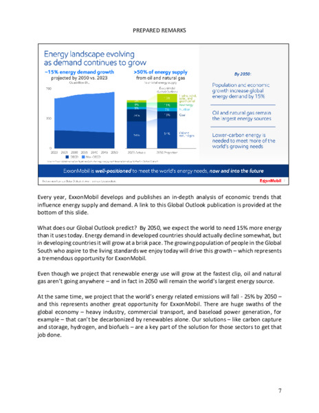 May 2025 Company Overview and Investment Case – ExxonMobil – slide 7