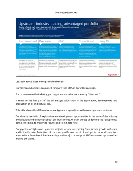 May 2025 Company Overview and Investment Case – ExxonMobil – slide 10