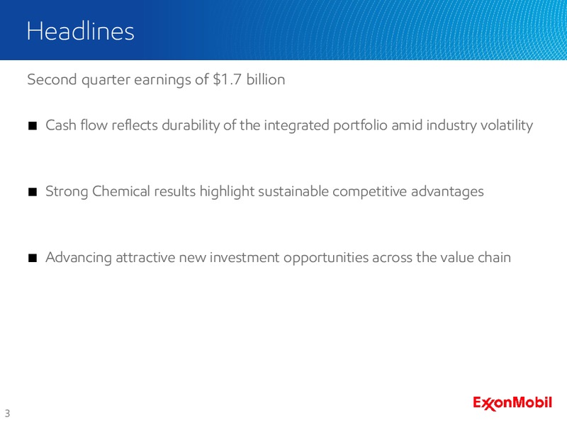 Q2 2016 Earnings Presentation – ExxonMobil – slide 2