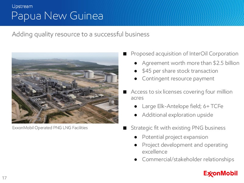 Q2 2016 Earnings Presentation – ExxonMobil – slide 16