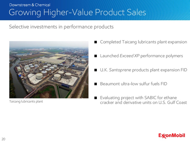 Q2 2016 Earnings Presentation – ExxonMobil – slide 19