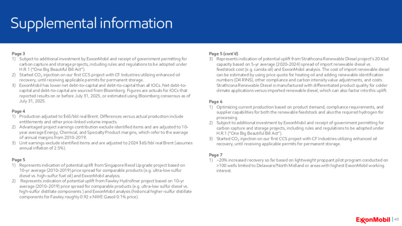 2Q 2025 Earnings Call – ExxonMobil – slide 36