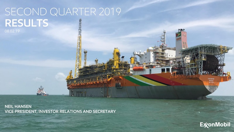 2Q 2019 Earnings Presentation – ExxonMobil – slide 1