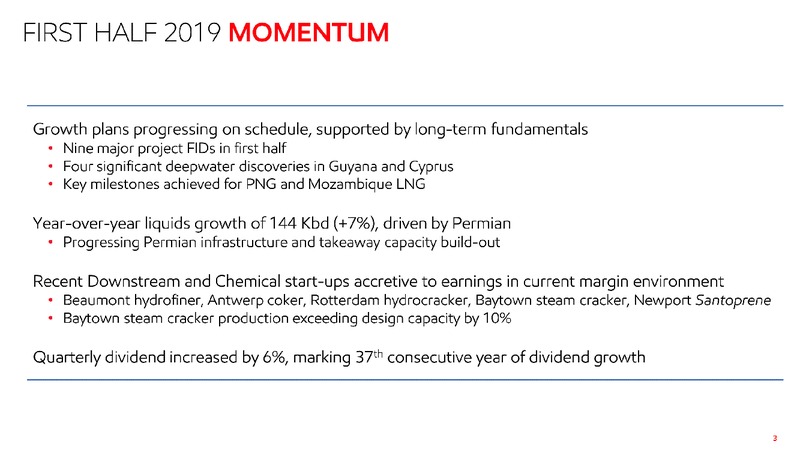 2Q 2019 Earnings Presentation – ExxonMobil – slide 2
