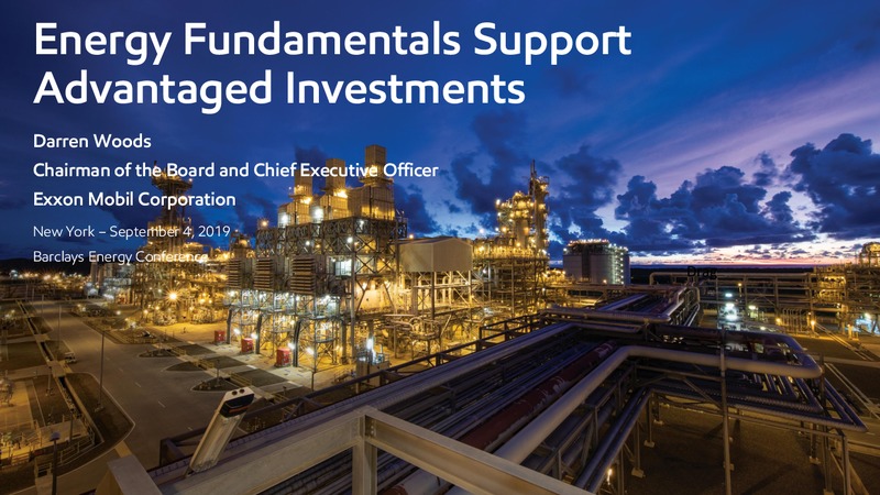 Barclays CEO Energy Power Conference – ExxonMobil – slide 1