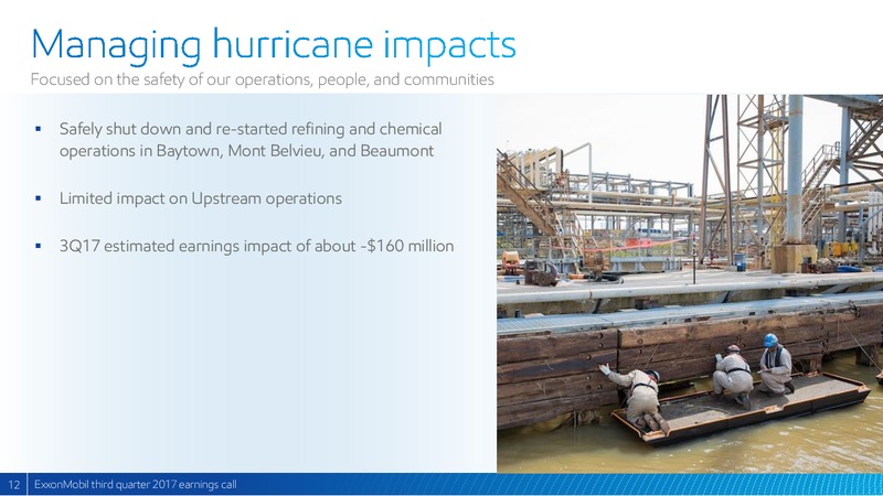 Q3 2017 Presentation – ExxonMobil – slide 11