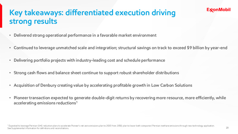 Q3 2023 Earnings Presentation – ExxonMobil – slide 19