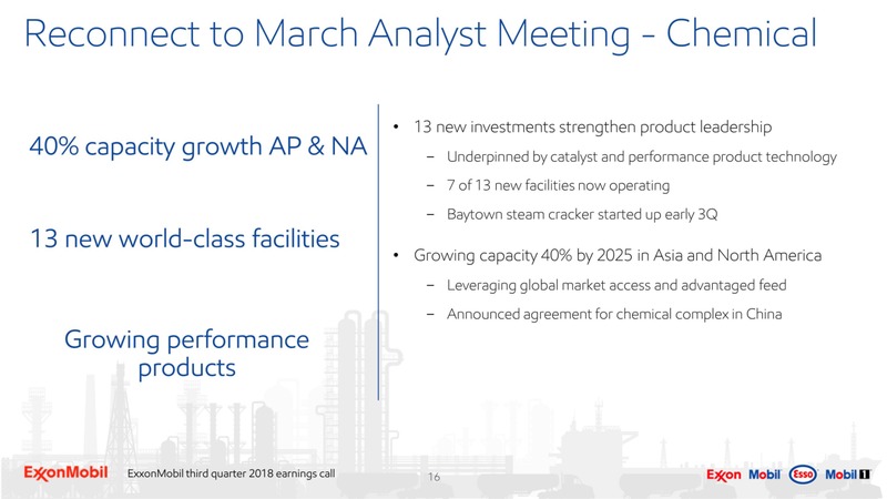 3Q 2018 Earnings – ExxonMobil – slide 15