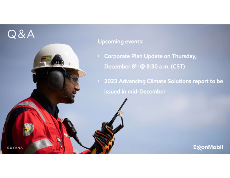 3Q 2022 Earnings Presentation – ExxonMobil – slide 17