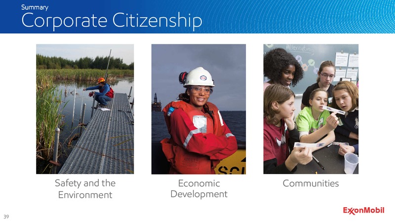 2015 SHAREHOLDERS MEETING – ExxonMobil – slide 40