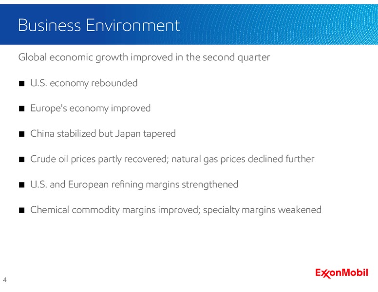 Q2 2015 Earnings Call – ExxonMobil – slide 3