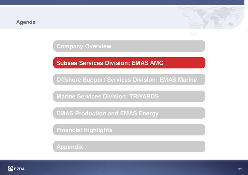 MAY 2014 INVESTOR PRESENTATION – Ezra Holdings Limited – slide 12