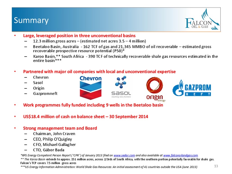 Annual General & Special Meeting – Falcon Oil & Gas Ltd. – slide 11