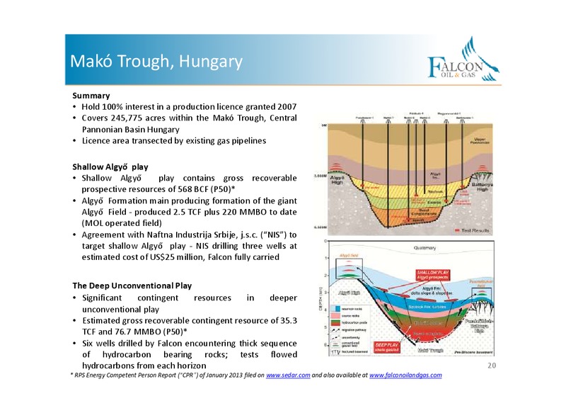 CORPORATE PPRESENTATION – Falcon Oil & Gas Ltd. – slide 18