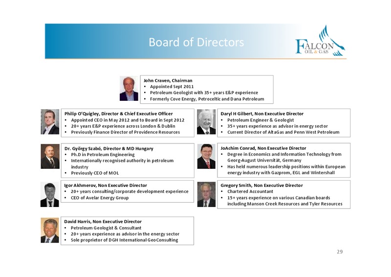 CORPORATE PPRESENTATION – Falcon Oil & Gas Ltd. – slide 27