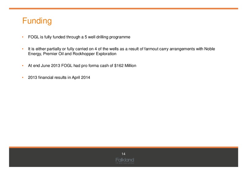 Investor Presentation – Falkland Oil and Gas Ltd.(FOGL) – slide 14