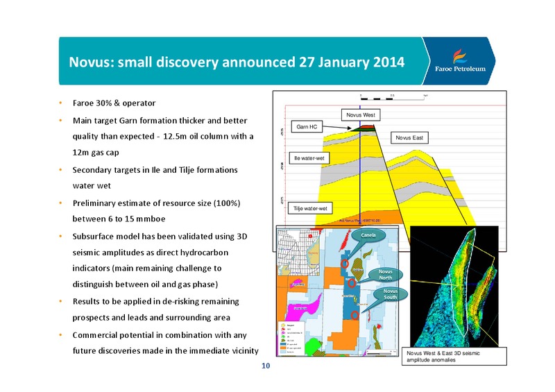 COMPANY PRESENTATION – Faroe Petroleum – slide 9