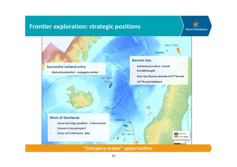 COMPANY PRESENTATION – Faroe Petroleum – slide 14