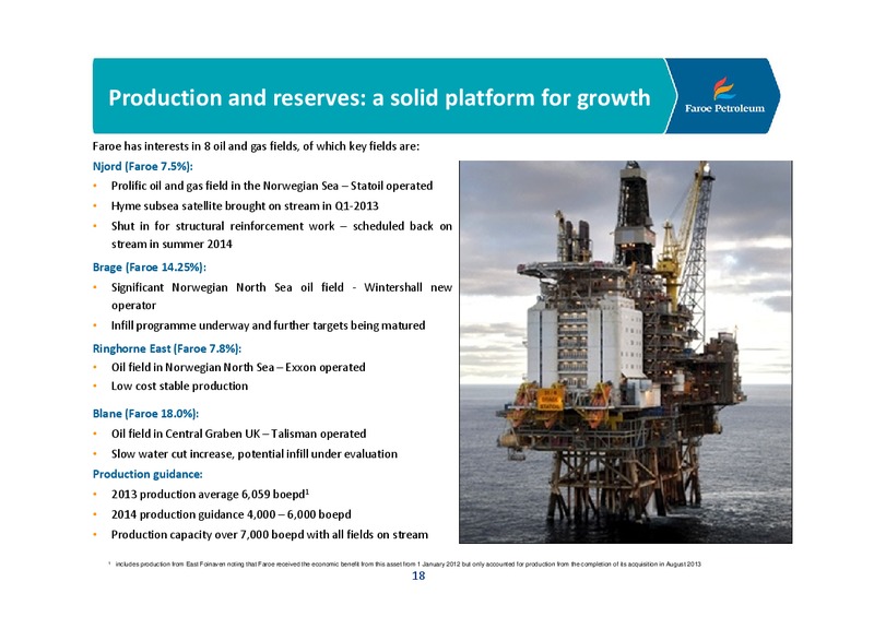 COMPANY PRESENTATION – Faroe Petroleum – slide 17