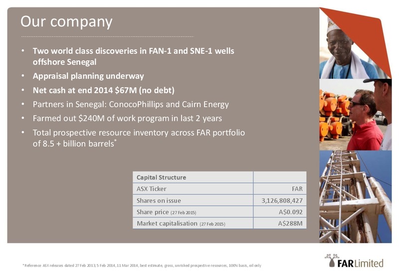 INVESTOR PRESENTATION – Far Limited – slide 2