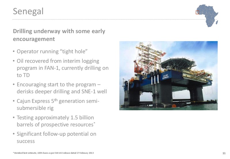 RESOURCES RISING STARS CONFERENCE – Far Limited – slide 11