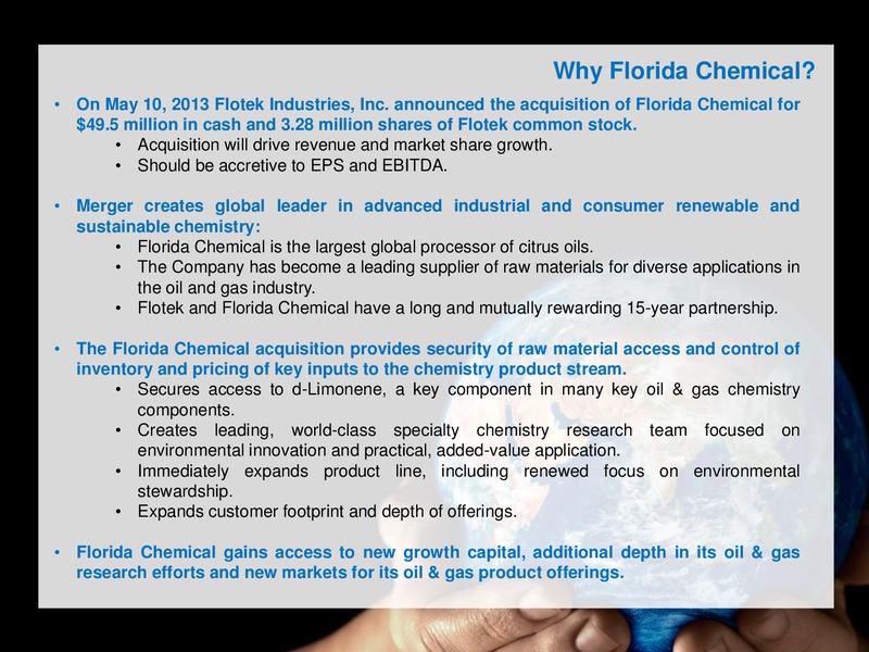 IPAA OGIS FLORIDA – Flotek Industries Inc. – slide 3