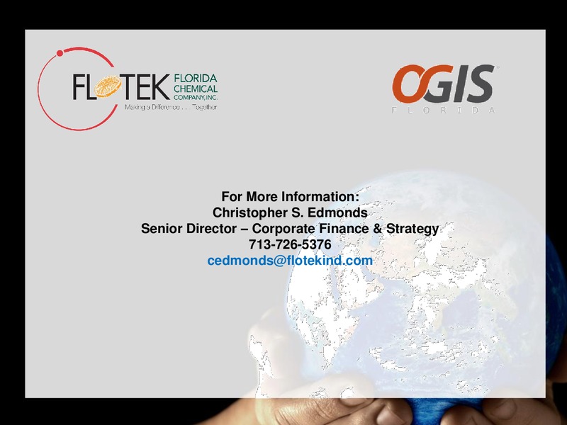 IPAA OGIS FLORIDA – Flotek Industries Inc. – slide 15