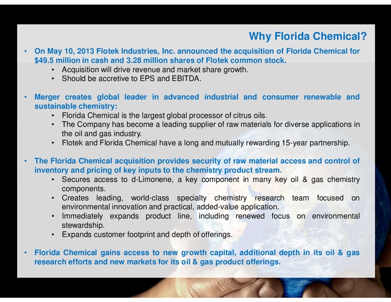 ULTIMATE ENERGY CONFERENCE – Flotek Industries Inc. – slide 3