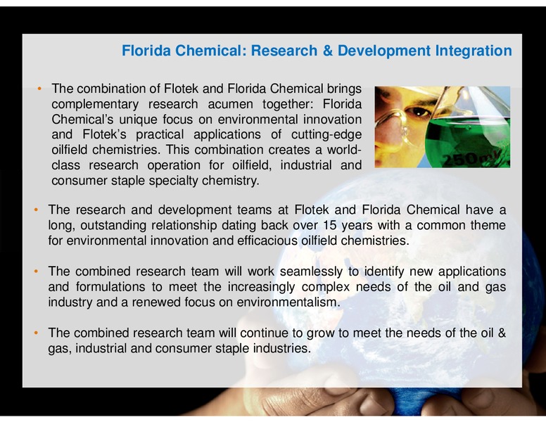 ULTIMATE ENERGY CONFERENCE – Flotek Industries Inc. – slide 4