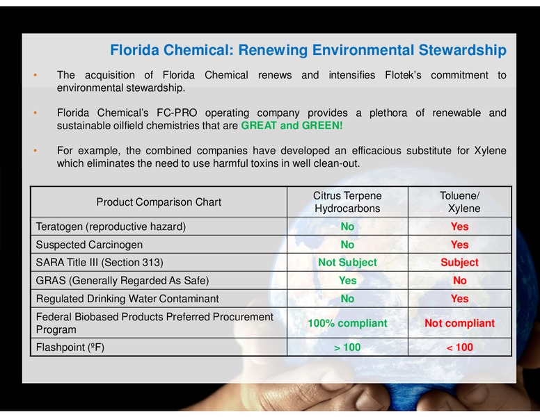 ULTIMATE ENERGY CONFERENCE – Flotek Industries Inc. – slide 5