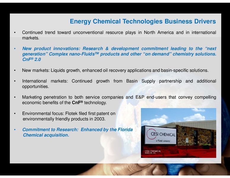 ULTIMATE ENERGY CONFERENCE – Flotek Industries Inc. – slide 9
