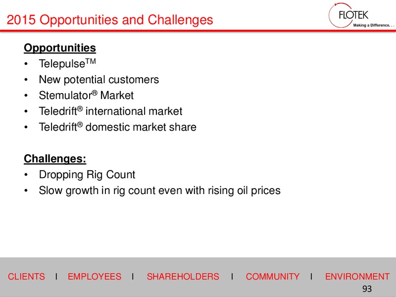 2015 Investor Days – Flotek Industries Inc. – slide 92