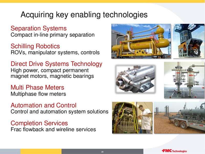 FMC TECHNOLOGIES OVERVIEW Q3 2014 – Fmc Technologies, Inc. – slide 21