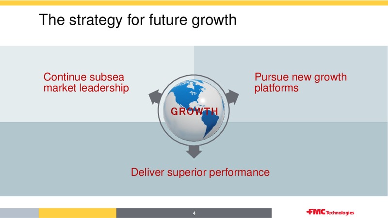 CITI 2013 GLOBAL ENERGY AND UTILITIES CONFERENCE – Fmc Technologies, Inc. – slide 4