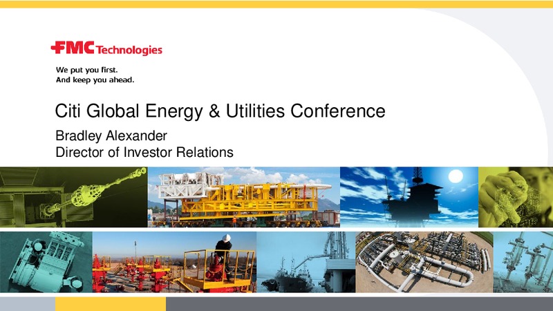 Citi Global Energy & Utilities Conference – Fmc Technologies, Inc. – slide 1