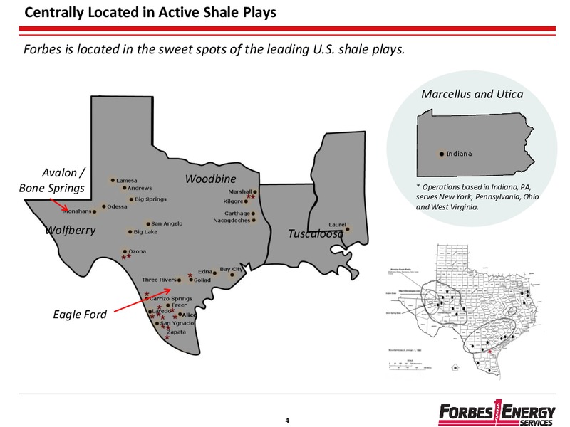 GLOBAL HUNTER SECURITIES 100 ENERGY CONFERENCE – Forbes Energy Services Ltd. – slide 4