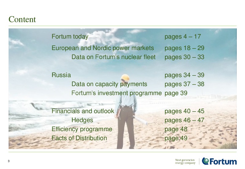 INVESTOR PRESENTATION – Fortum – slide 3