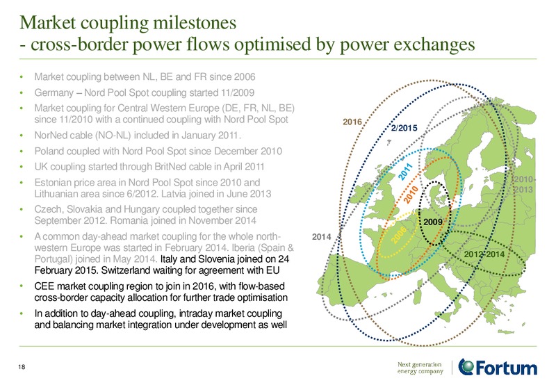 INVESTOR PRESENTATION – Fortum – slide 18