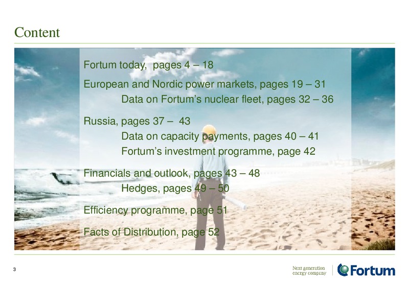 Investor Analyst Material – Fortum – slide 3