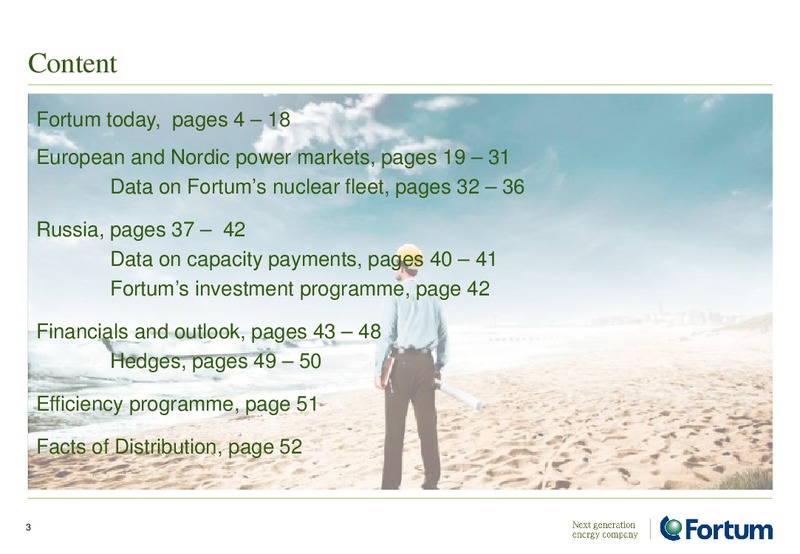 Investor Presentation – Fortum – slide 3