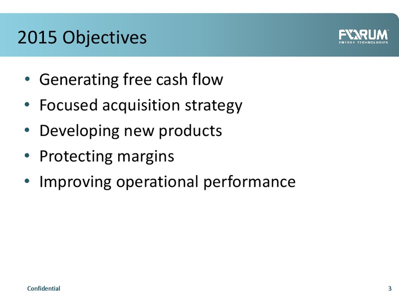 HOWARD WEIL CONFERENCE – Forum Energy Technologies, Inc. – slide 2