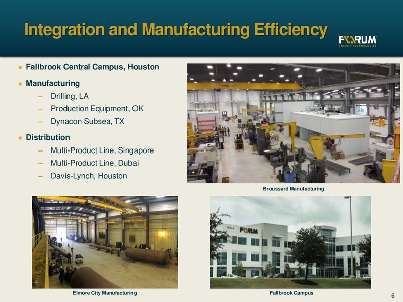 Investor Presentation – Forum Energy Technologies, Inc. – slide 5