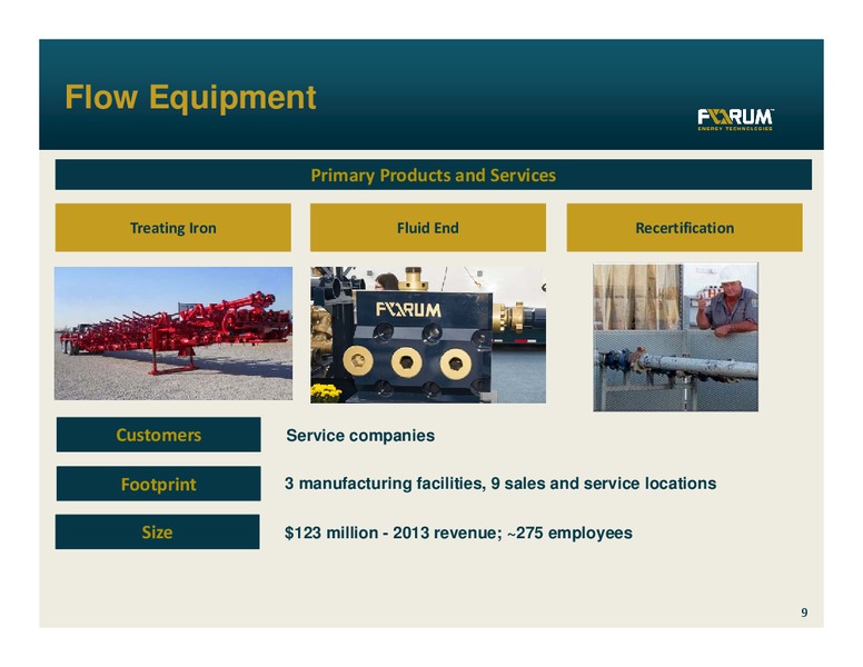 INVESTOR PRESENTATION – Forum Energy Technologies, Inc. – slide 8