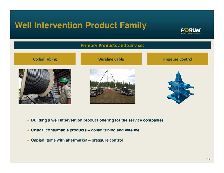 INVESTOR PRESENTATION – Forum Energy Technologies, Inc. – slide 9