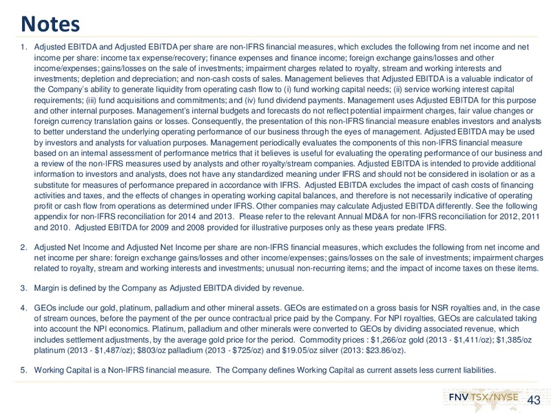 2014 RESULTS & INVESTOR DAY – Franco-Nevada Corporation – slide 42