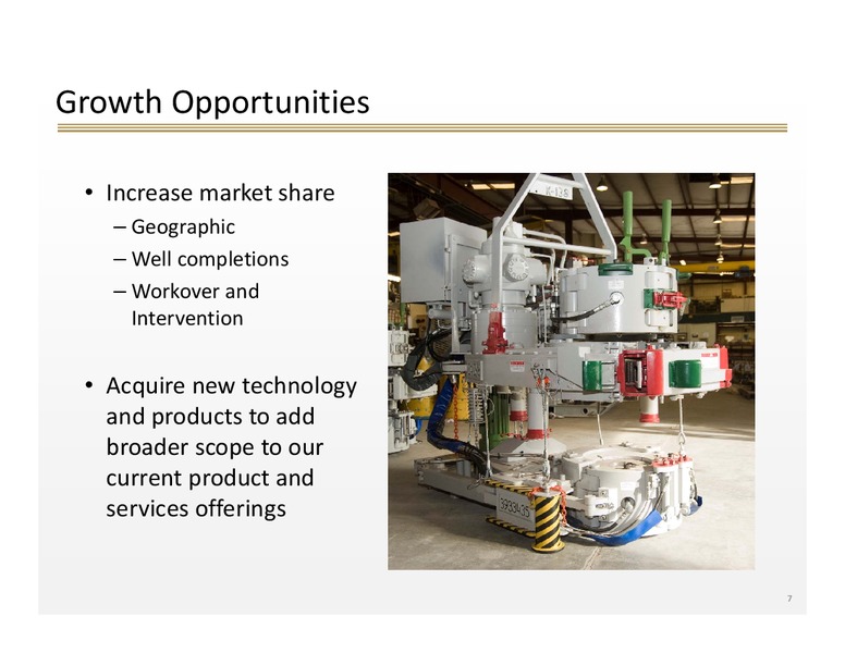 INVESTOR PRESENTATION SECOND QUARTER 2014 – FRANK'S INTERNATIONAL – slide 6
