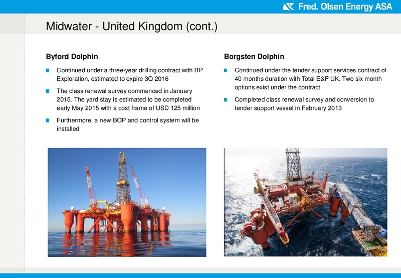 Q4 2014 EARNINGS CALL – Fred Olsen Energy – slide 28