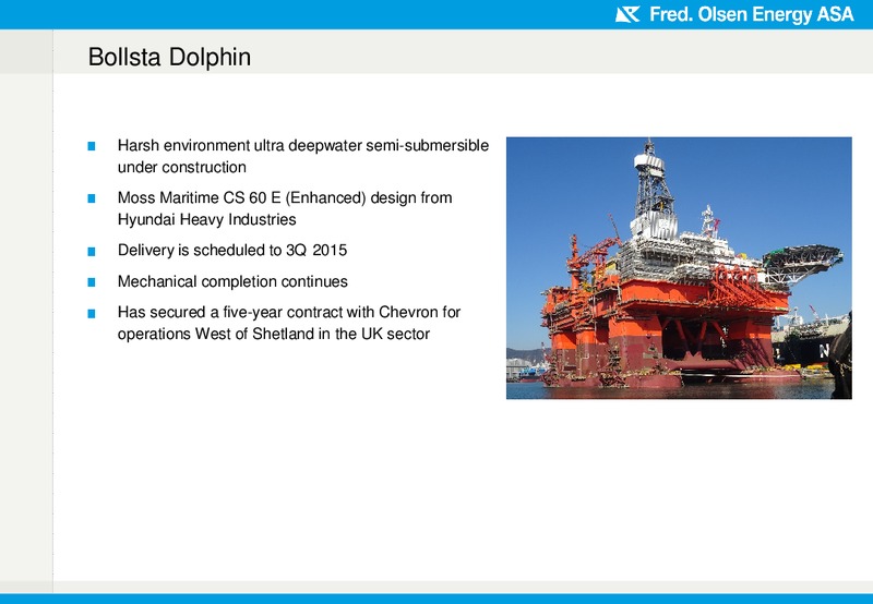 Q1 2015 EARNINGS CALL – Fred Olsen Energy – slide 23